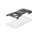 Tire Texture TPU+PC Shockproof Case for Huawei Y7 Pro 2019 / Enjoy 9, with Holder (White)