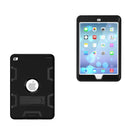 Contrast Color Silicone + PC Shockproof Case for iPad mini 5 / mini 4, with Holder(Black)