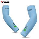 PGM Golf Ice Silk Sunscreen Sleeve for Men and Women (Color:Blue Size:XXL)