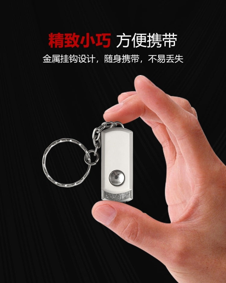 MicroDrive 16GB USB 2.0 Creative Personality Metal U Disk with Keychain (Silver)