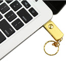 MicroDrive 16GB USB 2.0 Creative Personality Metal U Disk with Keychain (Silver)