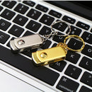 MicroDrive 16GB USB 2.0 Creative Personality Metal U Disk with Keychain (Yellow)