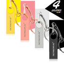 MicroDrive 16GB USB 2.0 Metal Waterproof High Speed U Disk(Pink)