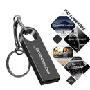 MicroDrive 64GB USB 2.0 Metal Waterproof High Speed U Disk(Black)