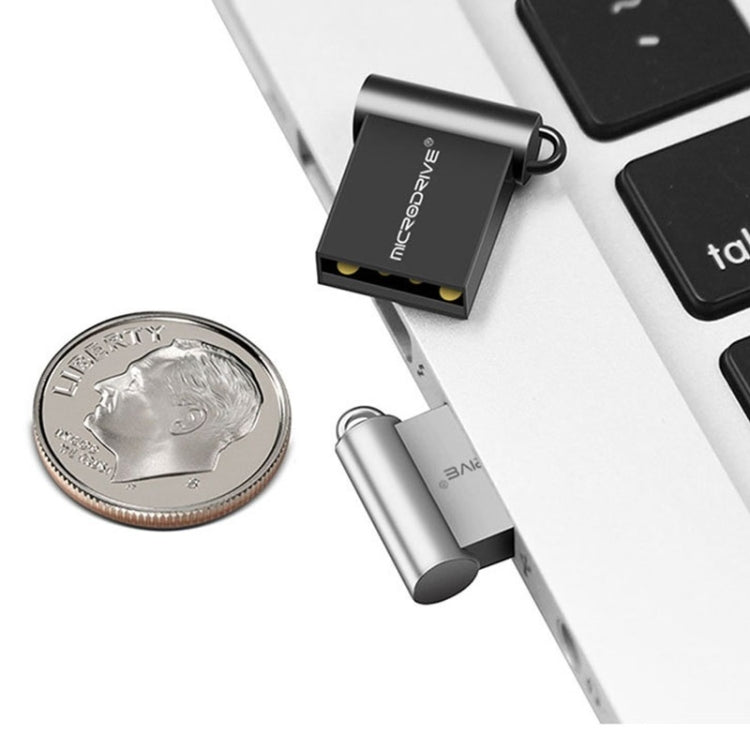 MicroDrive 32GB USB 2.0 Metal Mini USB Flash Drives U Disk (Grey)
