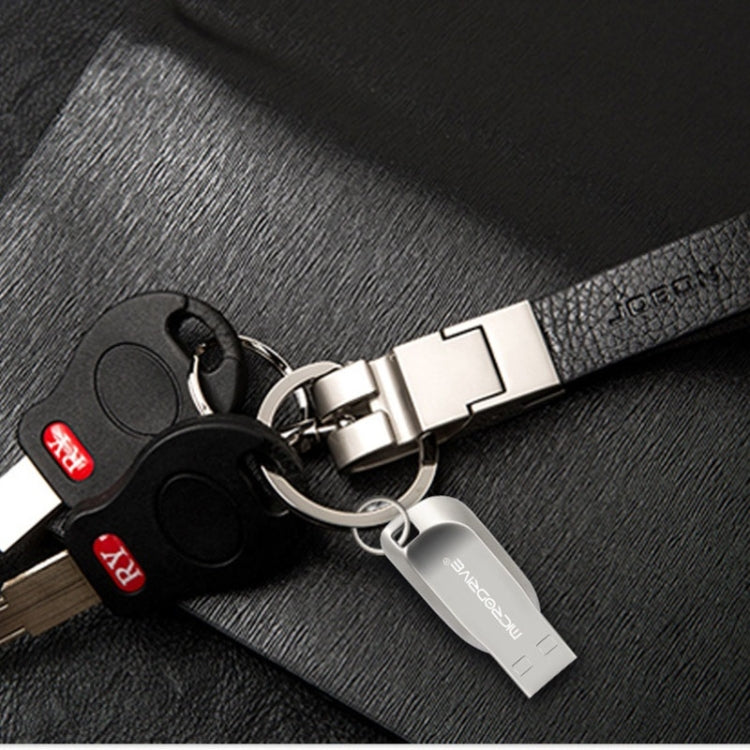 MicroDrive 32GB USB 2.0 Creative Rotate Metal U Disk (Grey)