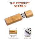 MicroDrive 32GB USB 2.0 Wooden Creative USB Flash Drive U Disk(Walnut Wood)