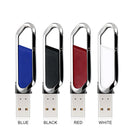 MicroDrive 32GB USB 2.0 Creative Carabiner Metal USB Flash Drives U Disk (White)