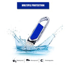 MicroDrive 32GB USB 2.0 Creative Carabiner Metal USB Flash Drives U Disk (White)