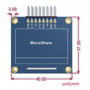 Waveshare 1.3 inch 128*64 OLED, SPI/I2C interfaces, Straight Vertical Pinheader