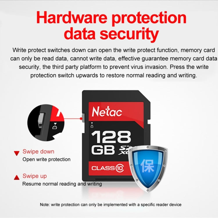 Netac P600 128GB UHS-I U1 Class10 SLR Digital Camera Memory Card SD Card