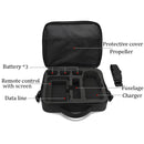 Multi-Functional Portable Travel Nylon Waterproof Anti-Shock Shoulder Storage Case Crossbody Bag for DJI Mavic 2 Pro / Zoom (Black)