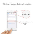 Moloke D8 Sports Bluetooth Earphone Waterproof Anti-sweat HiFi Sound Headset (White)