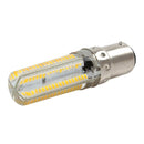 10 PCS BA15D 7W 152LED 3014 SMD 600-700 LM Warm White Dimmable Silicone LED Corn Bulbs, AC 110V