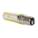 10 PCS BA15D 7W 152LED 3014 SMD 600-700 LM Warm White Dimmable Silicone LED Corn Bulbs, AC 110V