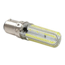 10 PCS BA15D 7W 152LED 3014 SMD 600-700 LM Cold White Dimmable Silicone LED Corn Bulbs, AC 110V