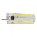 10 PCS G4 7W 152 LEDs 3014 SMD 600-700 LM Warm White Dimmable Silicone LED Corn Bulbs, AC 110V