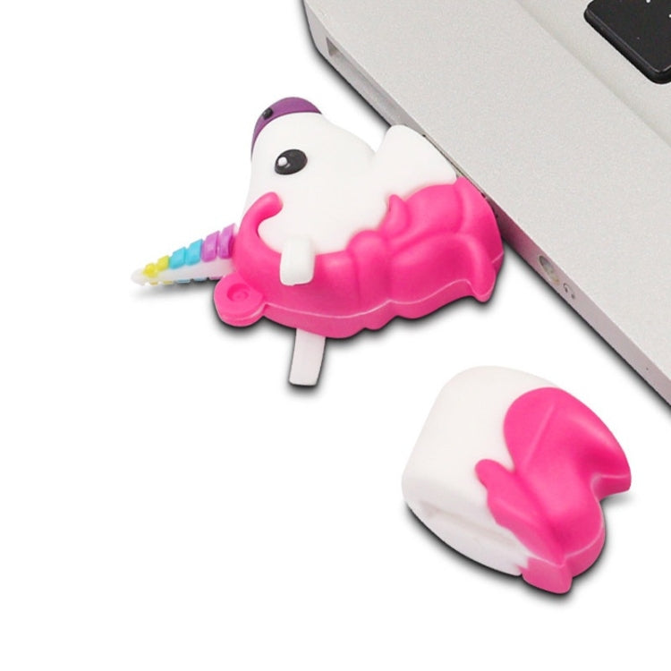 MicroDrive 16GB USB 2.0 Creative Unicorn Shape U Disk (Black)