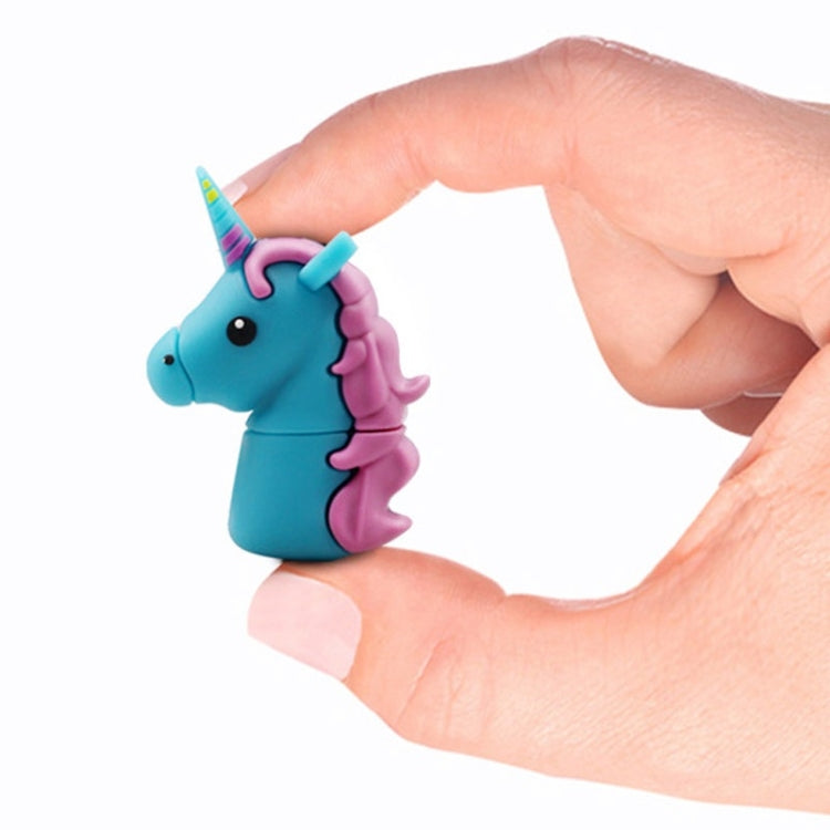 MicroDrive 16GB USB 2.0 Creative Unicorn Shape U Disk (Red)