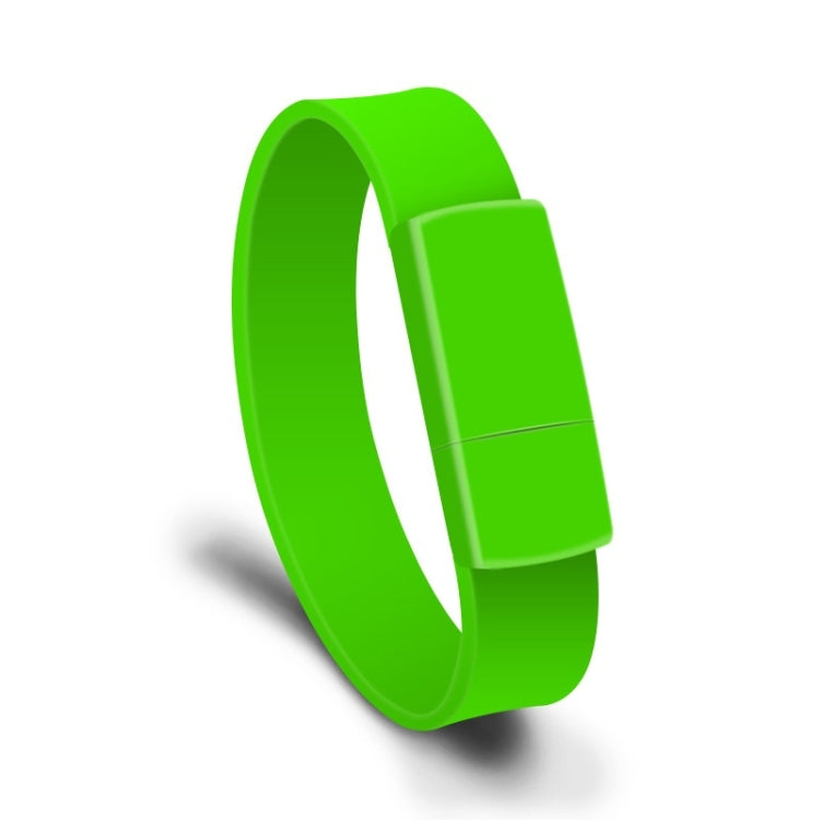 MicroDrive 16GB USB 2.0 Fashion Bracelet Wristband U Disk (Green)