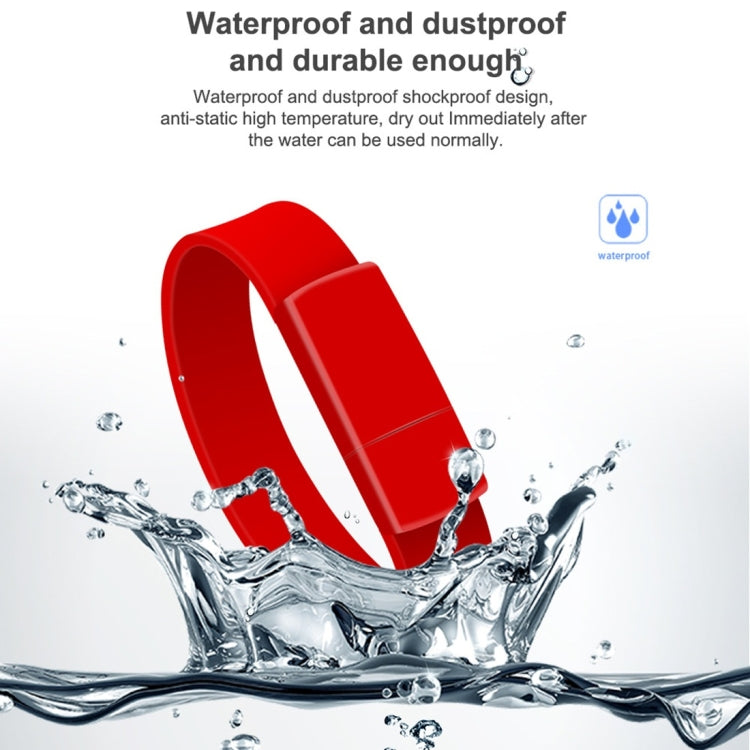 MicroDrive 16GB USB 2.0 Fashion Bracelet Wristband U Disk (Blue)