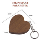 MicroDrive 16GB USB 2.0 Wood Couple Heart Shape U Disk(Walnut Wood)