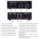 LINEPAUDIO A977 2 In 2 Out Switcher Full-balance Passive Preamp Active Speaker Double Sound Source Volume Controller (Black)