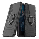 PC + TPU Shockproof Protective Case for Huawei Honor 20 Pro, with Magnetic Ring Holder (Black)
