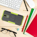 Tire Texture TPU+PC Shockproof Case for Nokia 3.2, with Holder (Black)