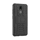 Tire Texture TPU+PC Shockproof Case for Nokia 4.2, with Holder (Black)