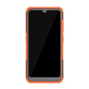 Tire Texture TPU+PC Shockproof Case for Nokia 4.2, with Holder (Orange)