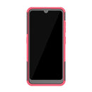 Tire Texture TPU+PC Shockproof Case for Nokia 4.2, with Holder (Pink)