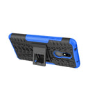 Tire Texture TPU+PC Shockproof Case for Nokia 4.2, with Holder (Blue)