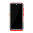 Tire Texture TPU+PC Shockproof Case for Nokia 4.2, with Holder (Red)
