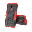 Tire Texture TPU+PC Shockproof Case for Nokia 4.2, with Holder (Red)