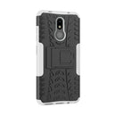 Tire Texture TPU+PC Shockproof Case for Nokia 4.2, with Holder (White)
