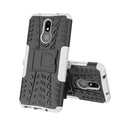 Tire Texture TPU+PC Shockproof Case for Nokia 4.2, with Holder (White)
