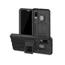 Tire Texture TPU+PC Shockproof Case for Galaxy A20e / A10e, with Holder (Black)