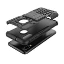 Tire Texture TPU+PC Shockproof Case for Galaxy A20e / A10e, with Holder (Black)