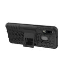 Tire Texture TPU+PC Shockproof Case for Galaxy A20e / A10e, with Holder (Black)