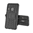 Tire Texture TPU+PC Shockproof Case for Galaxy A20e / A10e, with Holder (Black)