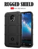 Shockproof Protector Cover Full Coverage Silicone Case for Nokia 2.2 (Brown)
