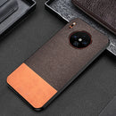 For Huawei Mate 30 Pro Shockproof Splicing PU + Cloth Texture PC + TPU Protective Case (Brown)
