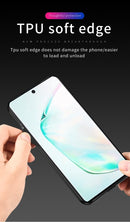 For Galaxy Note 10 Pro / Note 10+ Shockproof Splicing PU + Cloth Texture PC + TPU Protective Case (Grey)