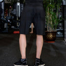 Men Stretch Quick-drying Casual Shorts (Color:Black Size:XXXL)