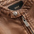 Fashionable Men Leather Jacket (Color:Coffee Size:XXL)