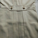 Slim Mid-length Commuter Jacket Trench Coat (Color:Beige Size:M)