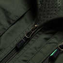 Men Sleeveless Stand Collar Loose Vest Multi-pockets Vest (Color:Army Green Size:6XL)