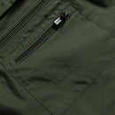 Men Sleeveless Stand Collar Loose Vest Multi-pockets Vest (Color:Khaki Size:6XL)