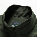 Men Sleeveless Stand Collar Loose Vest Multi-pockets Vest (Color:Dark Blue Size:M)